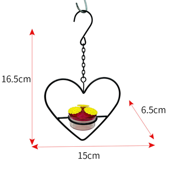 Τροφοδότης για πουλιά, μεταλλο-πλαστικός συνδυασμός, απλή κρεμαστή κατασκευή