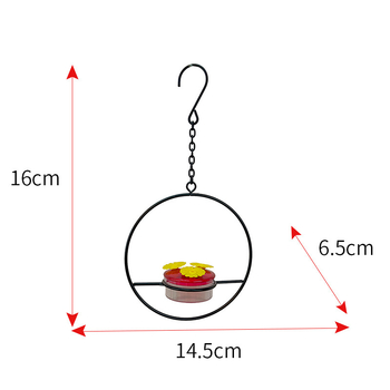 Τροφοδότης για πουλιά, μεταλλο-πλαστικός συνδυασμός, απλή κρεμαστή κατασκευή
