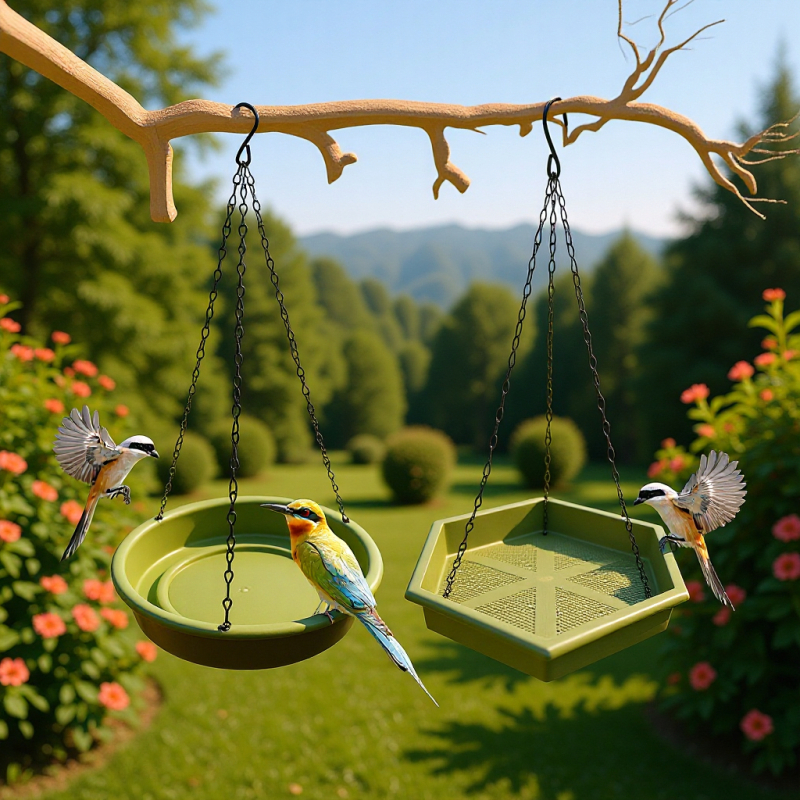 Lauko pakabinta lesyklėlė paukščiams suautomatiniu vandens tiekimu kolibriams, iš plastiko, Autonomy prekės ženklas, kilmė Zhejiang, skirta paukščiams