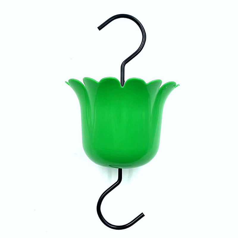 Plastikinis pakabinamas kolibrių lesyklėlė su didele vandens talpa, dvigubo kabliuko dizainas