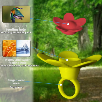 Rankinis lauko paukščių lesyklėlė gėlės formos — Silikonas; Kilmė Zhejiang; Nėra importuota; Tinka akvariumui