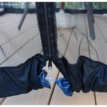 Москитна мрежа за чадър – куполен стил, полиестер, една врата, без монтаж, персонализиране