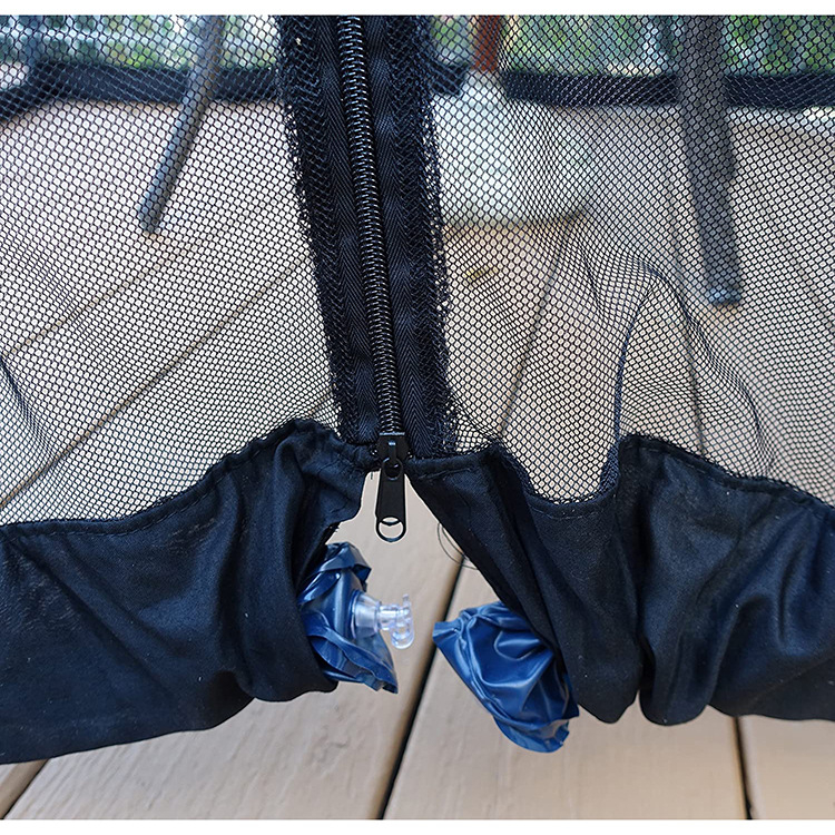 Москитна мрежа за чадър – куполен стил, полиестер, една врата, без монтаж, персонализиране