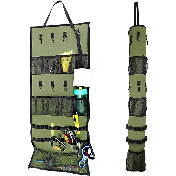 Karājama uzglabāšanas soma kempinga aprīkojumam, paredzēta ārējai izmantošanai, piemērota teltīm un nojumei