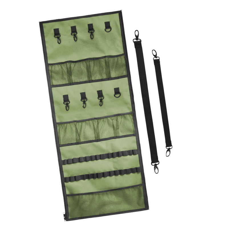 Karājama uzglabāšanas soma kempinga aprīkojumam, paredzēta ārējai izmantošanai, piemērota teltīm un nojumei