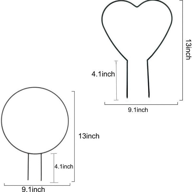 Suport metalic pentru plante, design circular, pentru exterior, plante cățărătoare, Yongchang Tip A/B