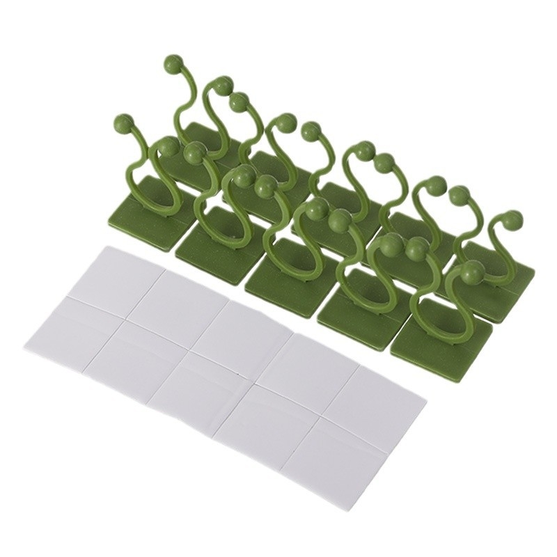 PP augalų laikiklio spaustukas – nematomas sienos laikiklis vijoms, vidaus atrama, modeliai Mažas/ Vidutinis/ Didelis