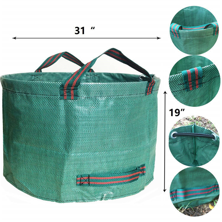 PE audinio sodo maišas atliekų rinkimui, sodinimui ir lapų valymui, sodo naudojimui, įprastas storis