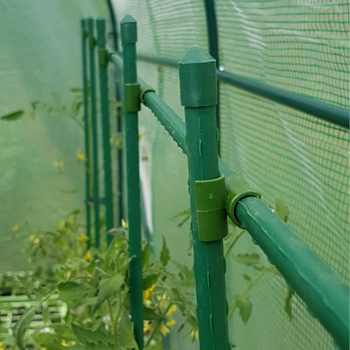 YEGBONG Κρίκος Διασταύρωσης για Κήπο, Υποστήριξη Αμπέλου σε Πλαστικο-Επικαλυμμένες Ατσάλινες Σωλήνες