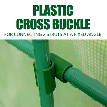 YEGBONG Κρίκος Διασταύρωσης για Κήπο, Υποστήριξη Αμπέλου σε Πλαστικο-Επικαλυμμένες Ατσάλινες Σωλήνες