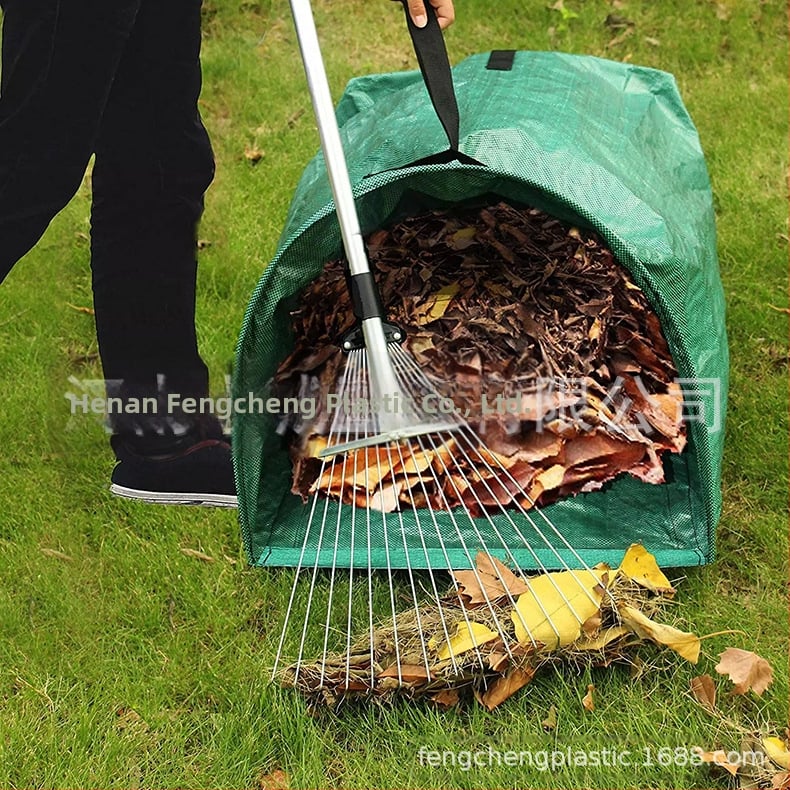 Sodo atliekų maišas lapų surinkimui (patobulinta versija) – PP plėvelė