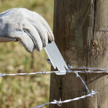 Σετ από 2 τεμάχια στριφογυριστής για καλώδιο με στήριγμα Τ-στήλης για τύλιγμα συρματοσχοινιού φράχτη – εργαλείο κηποτεχνίας από τη Xingweiqiang