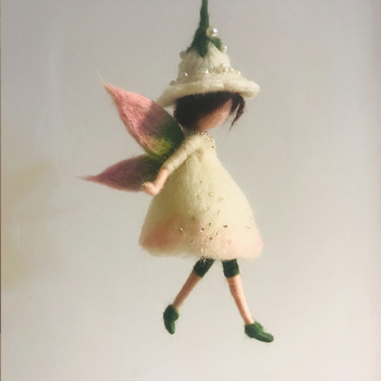 Σετ υλικών από φελτ μαλλιού για κούκλα Άγγελος με χιόνι – χειροποίητο, στυλ: Νέο κινεζικό στυλ