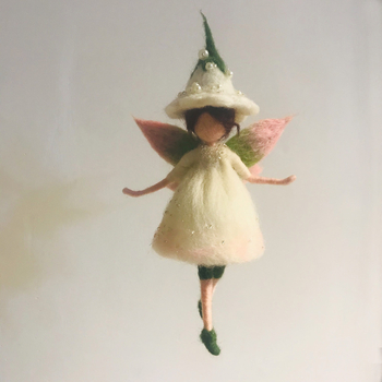 Σετ υλικών από φελτ μαλλιού για κούκλα Άγγελος με χιόνι – χειροποίητο, στυλ: Νέο κινεζικό στυλ