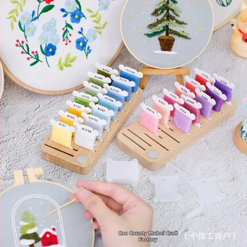 Ξύλινη θήκη μπομπινών για ράψιμο – μοντέρνος μινιμαλιστικός σχεδιασμός, ξύλινη κατασκευή