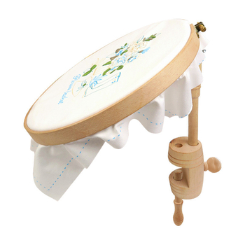 Stalo siuvimo rėmas iš medžio, 280° reguliuojamas, kryželių siuvinėjimo rinkinys