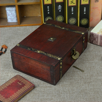 Γραφείο αποθήκευσης κουτί αντίκες – ξύλινο κλειδωτό κουτί με καπάκι; κοντραπλακέ κατασκευή; κατάλληλο για χαρτικά και μικροαντικείμενα; μοντέλο 174190141