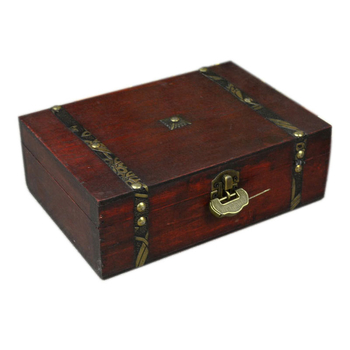 Γραφείο αποθήκευσης κουτί αντίκες – ξύλινο κλειδωτό κουτί με καπάκι; κοντραπλακέ κατασκευή; κατάλληλο για χαρτικά και μικροαντικείμενα; μοντέλο 174190141