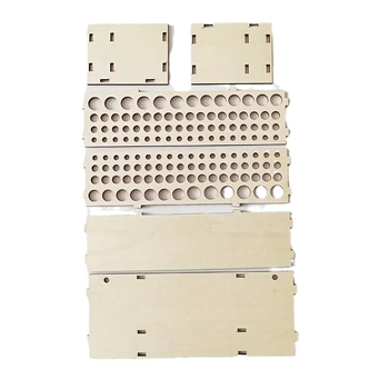 Θήκη πινέλων για 67 πινέλα, ξύλινη, Spin, τοίχου ή ανεξάρτητη, μοντέρνος μινιμαλιστικός σχεδιασμός