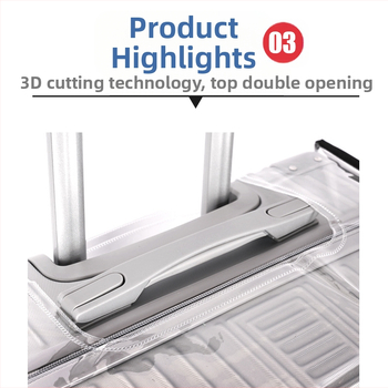 PVC διαφανές κάλυμμα βαλίτσας – ανθεκτικό στη φθορά, χωρητικότητα 36–55 L, World Traveler