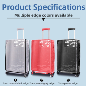 PVC διαφανές κάλυμμα βαλίτσας – ανθεκτικό στη φθορά, χωρητικότητα 36–55 L, World Traveler