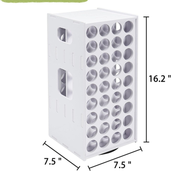 Περιστρεφόμενος πύργος αποθήκευσης χρωμάτων, 72 οπές, επιτραπέζια εγκατάσταση, PVC ξύλο-πλαστικό, πάνω από 8 επίπεδα, ανθεκτικό στην υγρασία, χωρίς διάτρηση