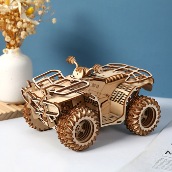 Medinė 3D dėlionė staliniam dekorui, DIY pritaikymas, tinkama 15–35 metų amžiaus