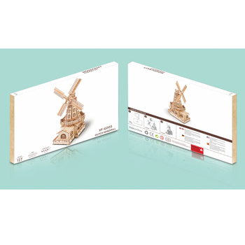 Ξύλινο τρισδιάστατο παζλ, 127 τεμάχια, DIY έτοιμο με προσαρμογή λογότυπου