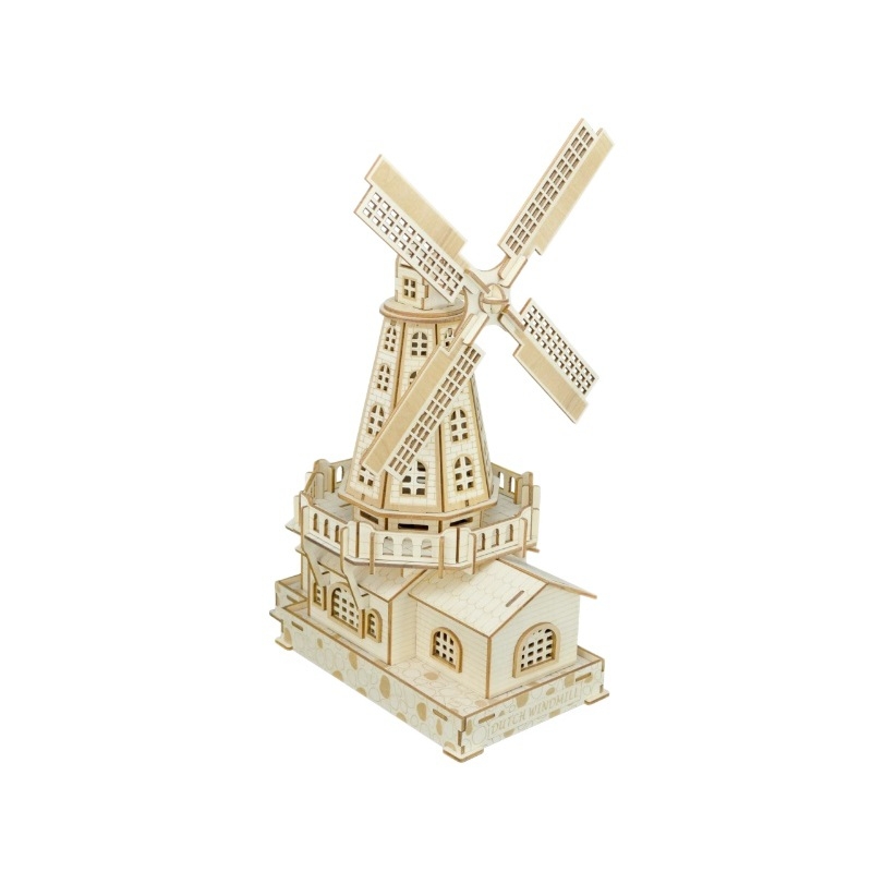 Medinė 3D dėlionė, 127 detalės, DIY paruošta logotipo pritaikymui