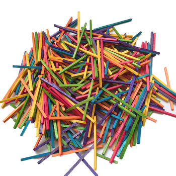 Брезови дървени пръчки за DIY занаяти – кръгли и квадратни форми, Chrysanthemum craft