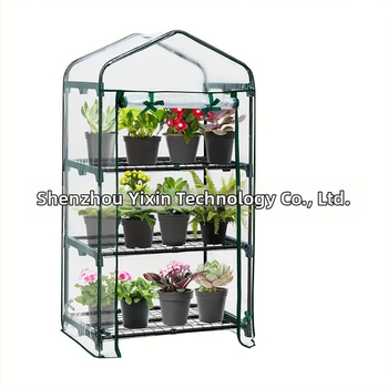 PVC gaubtas mini daržo šiltnamio užuolaidoms su trim–keturiais sluoksniais užuolaidų ir dviejų virvių sistema