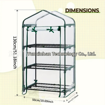 PVC gaubtas mini daržo šiltnamio užuolaidoms su trim–keturiais sluoksniais užuolaidų ir dviejų virvių sistema