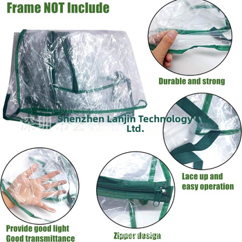 PVC gaubtas mini daržo šiltnamio užuolaidoms su trim–keturiais sluoksniais užuolaidų ir dviejų virvių sistema