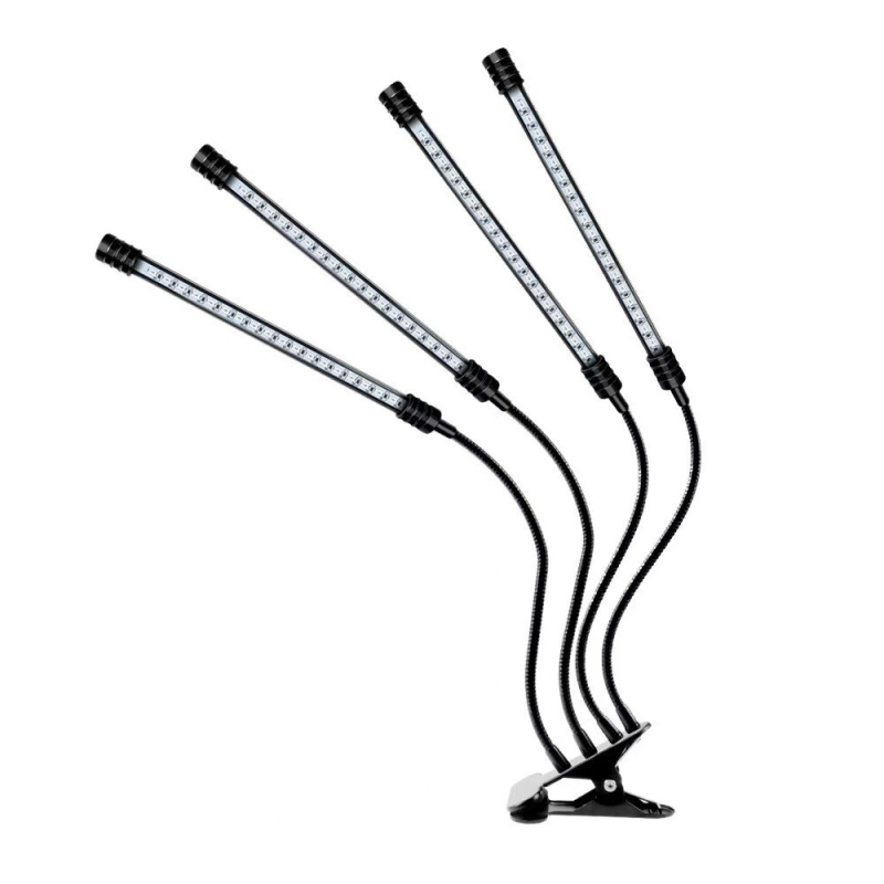 USB maitinama augalų augimo šviesa su laikmačiu ir šviesos intensyvumo reguliavimu, 84 LED, San`an lustas, 5V įvestis, IP44