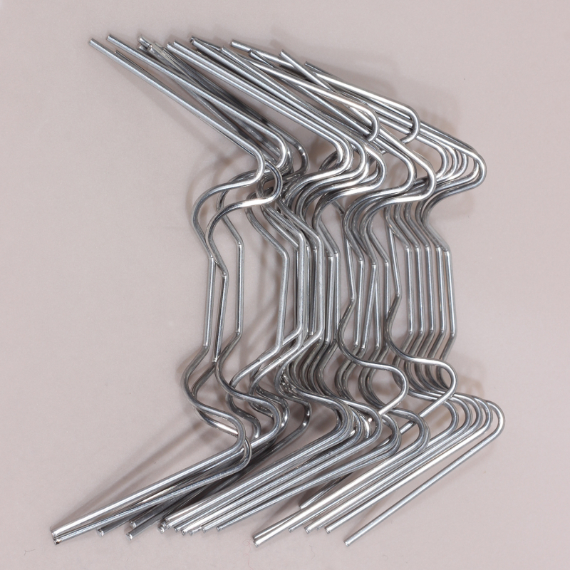 Sodo stiklo laikikliai, W ir Z formos, iš 304 nerūdijančio plieno, komplekte 30 vnt.