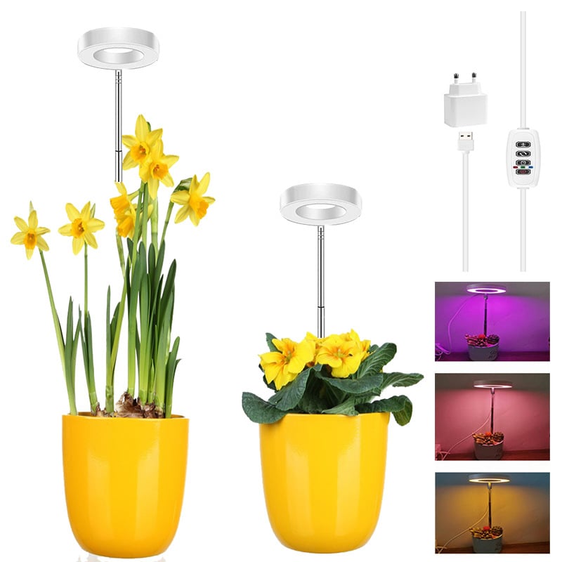 Stalo LED augimo šviesa bonsajams, 48 LED, pilnas spektras, reguliuojama spalvų temperatūra, IP44, 5V įėjimas