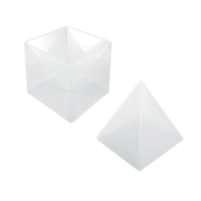 Силиконова форма за печене с неравна пирамидална форма, за отливка на смоли, с огледално дъно