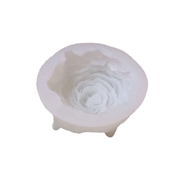 3D φόρμα σιλικόνης με σχέδιο παιώνιας για κέικ, κεριά, ζελέ, πουτίγκα και σαπούνια