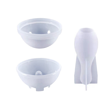 Μορφή σιλικόνης για μπάλες μπόουλινγκ - DIY ρητίνη κοσμήματα, ασύμμετρο σχήμα, σετ από 2 μπάλες, μάρκα Dance of the Butterfly