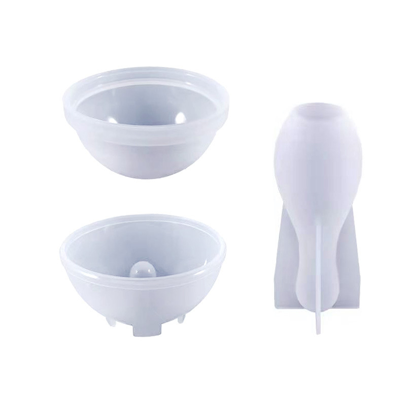 Силиконова форма за боулинг топки за DIY смола и бижута - несиметрична форма, комплект от 2 топки, марка Dance of the Butterfly