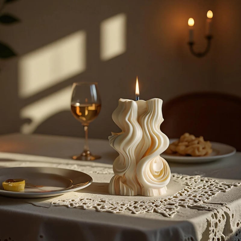 Nolaibao Silikonska forma za aromatične svijeće – nepravilnog oblika, DIY difuzni kamen