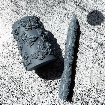 minsunbak καλούπι κεριού από σιλικόνη με πεταλούδα – στρογγυλό σχήμα, μοντέρνος και απλός σχεδιασμός