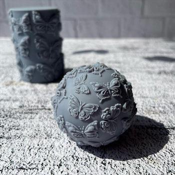 minsunbak καλούπι κεριού από σιλικόνη με πεταλούδα – στρογγυλό σχήμα, μοντέρνος και απλός σχεδιασμός