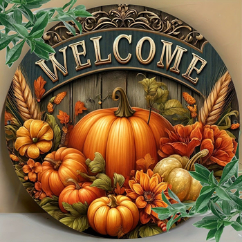 Ξύλινο κρεμαστό διακοσμητικό σε σχήμα κολοκύθας