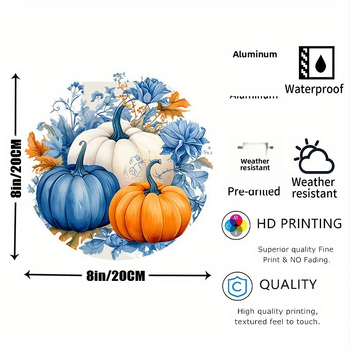 Ξύλινο κρεμαστό διακοσμητικό σε σχήμα κολοκύθας