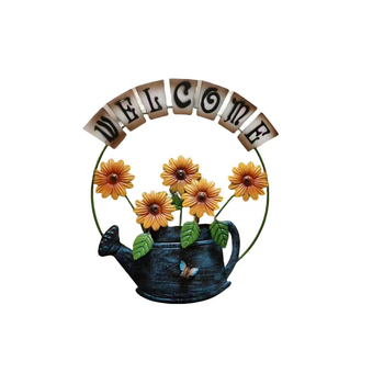 Ковани железни стенни украси за външен двор и балкон – модерен арт стил, полу ръчна изработка, мотив пеперуда