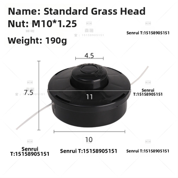 Pakeičiamos dalys vejapjovei — aliuminio pjovimo diskas ir plastikiniai komponentai sodo įrankiams