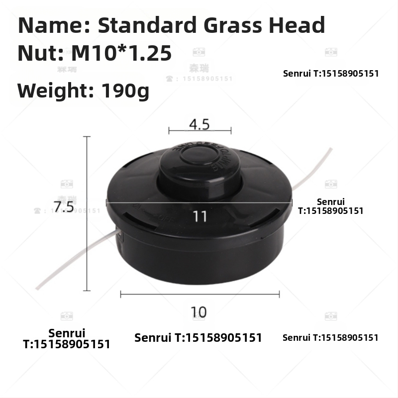 Pakeičiamos dalys vejapjovei — aliuminio pjovimo diskas ir plastikiniai komponentai sodo įrankiams