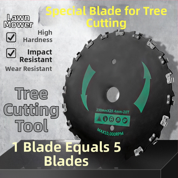 Žolės pjovimo peilis – kietas mangano plienas, universalus, apskrito skersmens pjovimo peilis mažiems medžiams ir bambukui