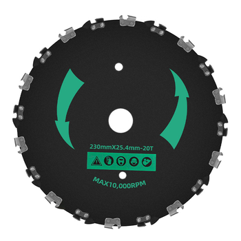 Žolės pjovimo peilis – kietas mangano plienas, universalus, apskrito skersmens pjovimo peilis mažiems medžiams ir bambukui